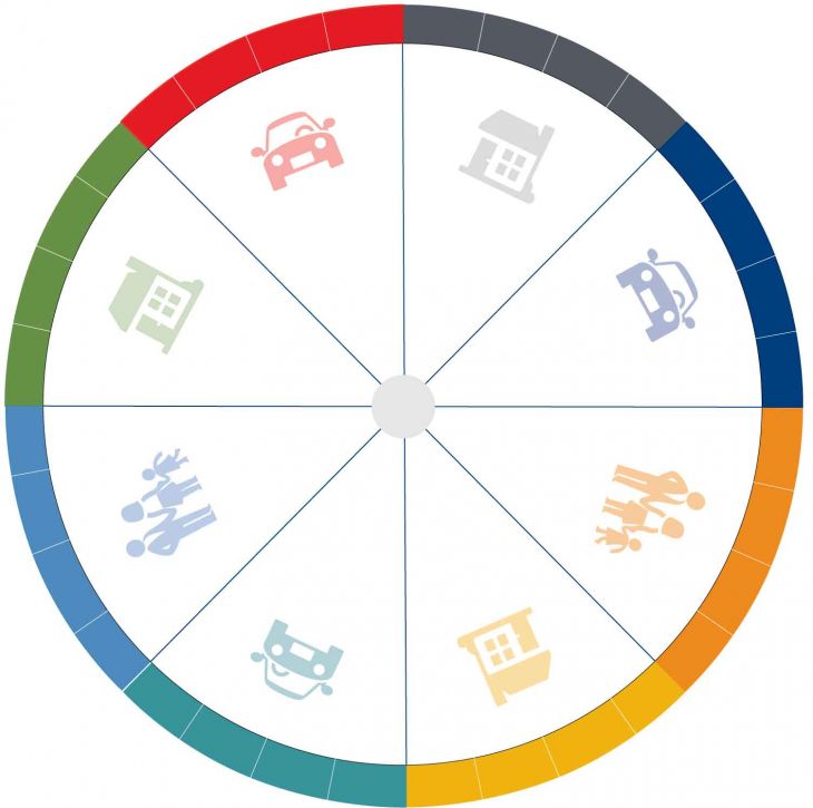 30" Color Wheel with Table Stand main image
